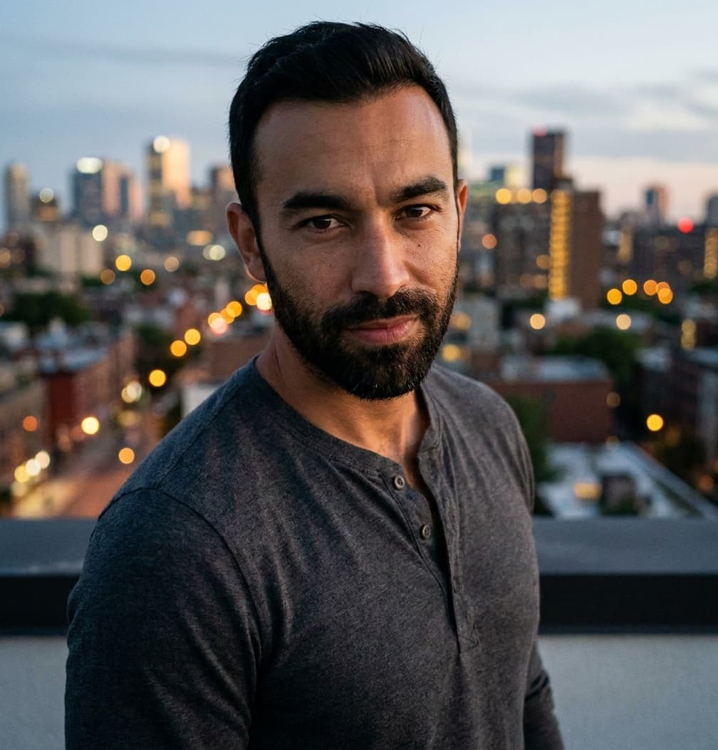 Customer 04's transformation — on an urban rooftop