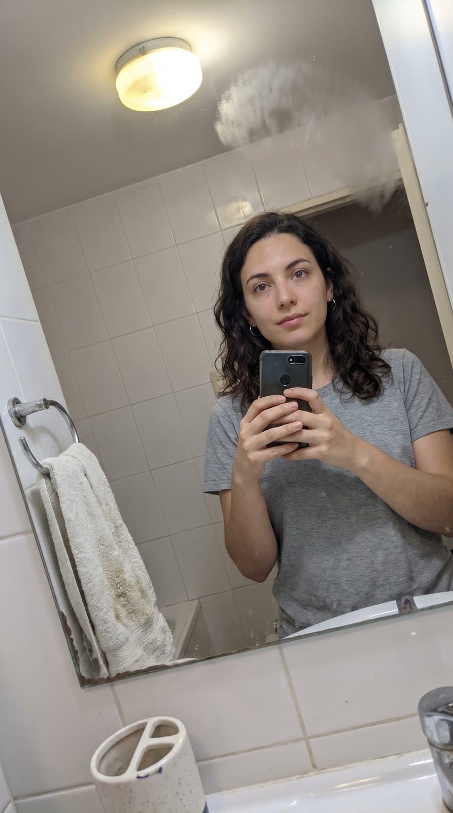 Invented person: AI-generated example input, at home